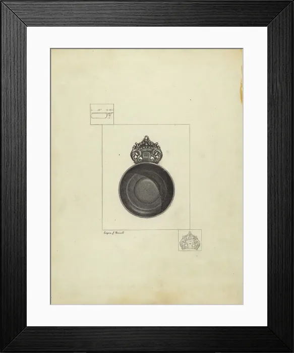 Framed Print : Porringer, c. 1939. Creator: Eugene Barrell Framed Print : Porringer, c. 1939. Creator: Eugene Barrell