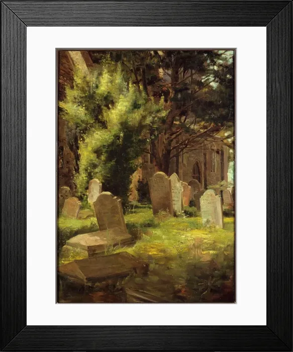 Framed Print : Cemetery of Saint-Pierre-de-Montmartre, around 1870, current 18th arrondissement, c1865-1875. Creator: Unknown Framed Print : Cemetery of Saint-Pierre-de-Montmartre, around 1870, current 18th arrondissement, c1865-1875. Creator: Unknown