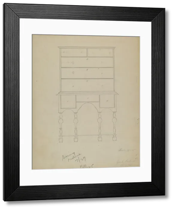 Framed Print : Chest, 1935 / 1942. Creator: Eugene Barrell Framed Print : Chest, 1935 / 1942. Creator: Eugene Barrell