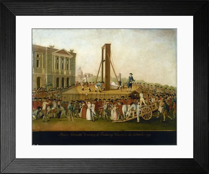 Framed Print : Execution of Marie-Antoinette, October 16, 1793, between 1793 and 1798. Creator: Unknown Framed Print : Execution of Marie-Antoinette, October 16, 1793, between 1793 and 1798. Creator: Unknown