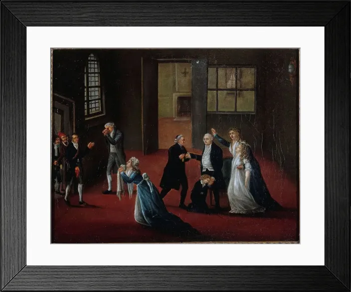 Framed Print : Farewell of Louis XVI to his family, January 20, 1793, between 1788 and 1798. Creator: Unknown Framed Print : Farewell of Louis XVI to his family, January 20, 1793, between 1788 and 1798. Creator: Unknown