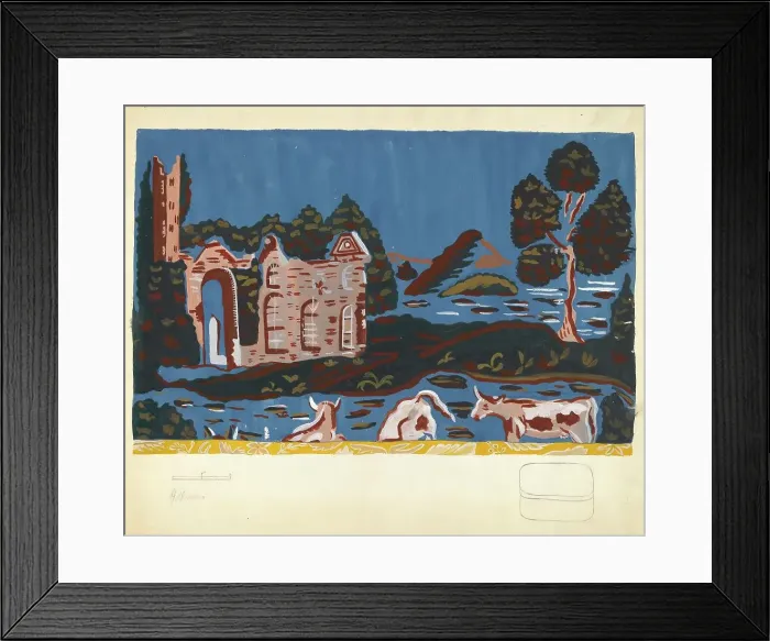 Framed Print : Bandbox Design, c. 1940. Creator: Alfonso Umana Framed Print : Bandbox Design, c. 1940. Creator: Alfonso Umana