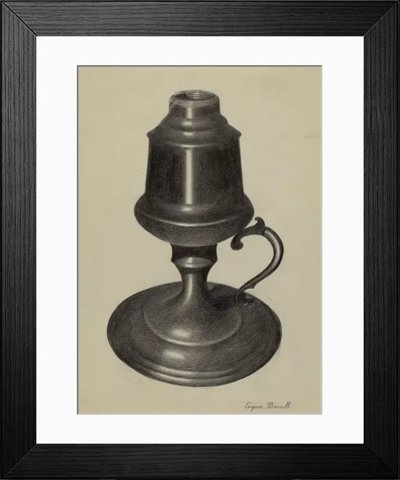 Framed Print : Lamp, c. 1936. Creator: Eugene Barrell Framed Print : Lamp, c. 1936. Creator: Eugene Barrell