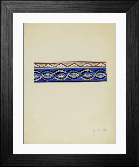 Framed Print : Wall Paper Border, c. 1936. Creator: Alfonso Umana Framed Print : Wall Paper Border, c. 1936. Creator: Alfonso Umana
