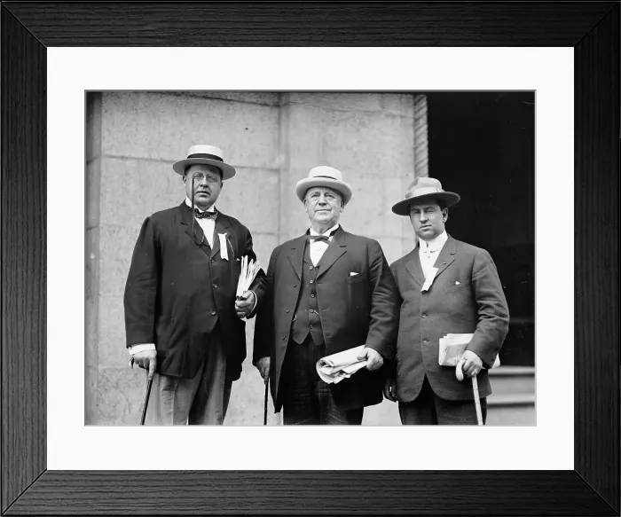 Framed Print : Democratic National Convention - Col. P. Denton, Col. John I. Martin, Jay Cairns, 1912. Creator: Harris & Ewing. Democratic National Convention - Col. P. Denton, Col. John I. Martin, Jay Cairns, 1912. Creator: Harris & Ewing Framed Print : Democratic National Convention - Col. P. Denton, Col. John I. Martin, Jay Cairns, 1912. Creator: Harris & Ewing. Democratic National Convention - Col. P. Denton, Col. John I. Martin, Jay Cairns, 1912. Creator: Harris & Ewing