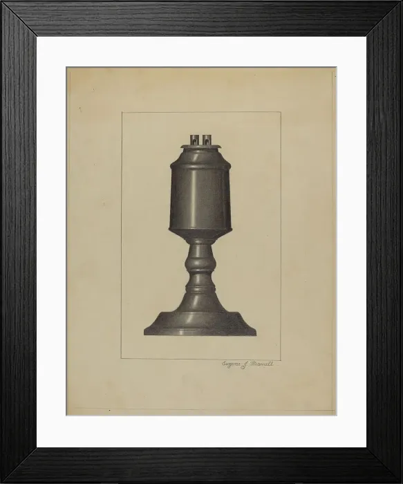Framed Print : Lamp, c. 1936. Creator: Eugene Barrell Framed Print : Lamp, c. 1936. Creator: Eugene Barrell