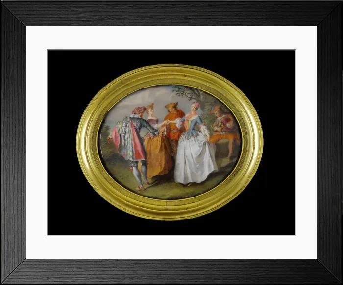 Framed Print : The Reel after Nicolas Lancret. Creator: Unknown Framed Print : The Reel after Nicolas Lancret. Creator: Unknown