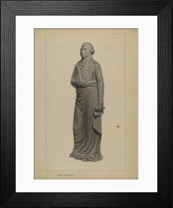 Framed Print : Cast Iron Figure, 1935 / 1942. Creator: Eugene Barrell Framed Print : Cast Iron Figure, 1935 / 1942. Creator: Eugene Barrell