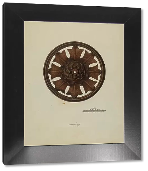 Perforated Rosette, 1938. Creator: Edward Unger