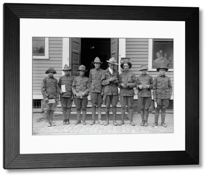 Framed Print : Boy Scouts, 1913. Creator: Harris & Ewing. Boy Scouts, 1913. Creator: Harris & Ewing Framed Print : Boy Scouts, 1913. Creator: Harris & Ewing. Boy Scouts, 1913. Creator: Harris & Ewing
