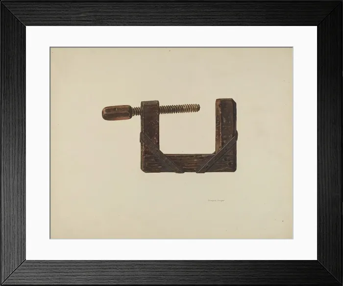 Framed Print : Clamp, c. 1938. Creator: Edward Unger Framed Print : Clamp, c. 1938. Creator: Edward Unger