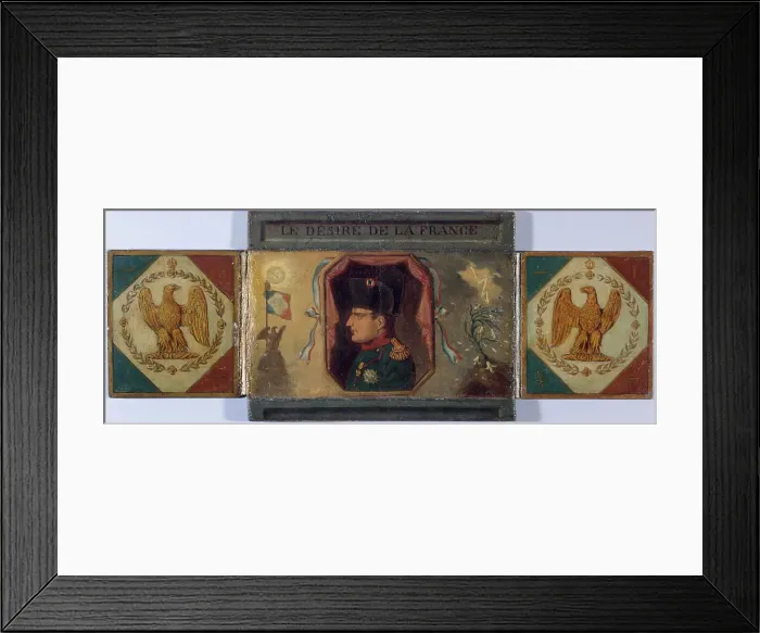 Framed Print : Le Desire of France. Portrait of Louis XVIII and hidden portrait of Napoleon, c1815. Creator: Unknown Framed Print : Le Desire of France. Portrait of Louis XVIII and hidden portrait of Napoleon, c1815. Creator: Unknown