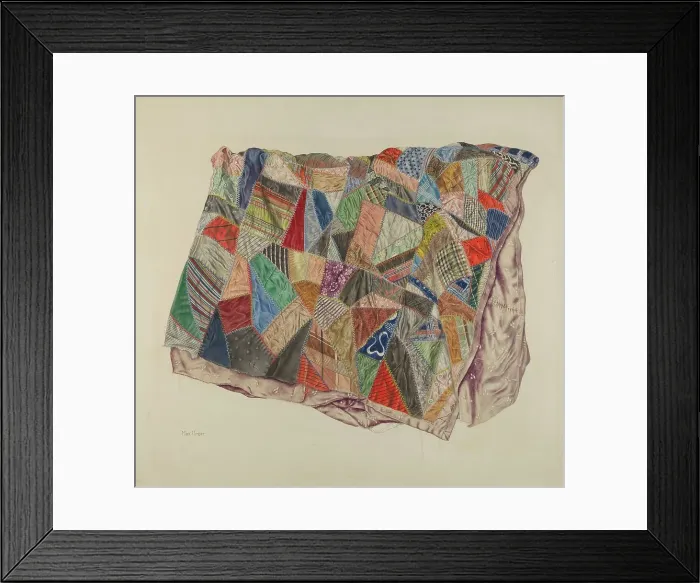 Framed Print : Patchwork Quilt, 1935 / 1942. Creator: Max Unger Framed Print : Patchwork Quilt, 1935 / 1942. Creator: Max Unger