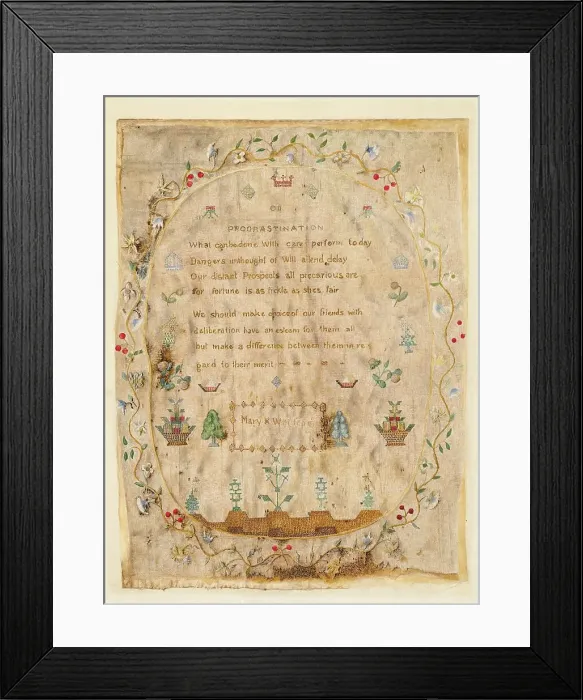 Framed Print : Sampler, c. 1941. Creator: Max Unger Framed Print : Sampler, c. 1941. Creator: Max Unger
