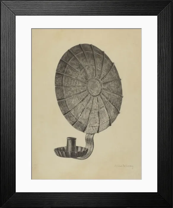 Framed Print : Candle Sconce, c. 1940. Creator: Julius Bellamy Framed Print : Candle Sconce, c. 1940. Creator: Julius Bellamy