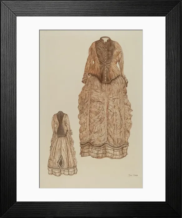 Framed Print : Wedding Dress, c. 1941. Creator: Max Unger Framed Print : Wedding Dress, c. 1941. Creator: Max Unger
