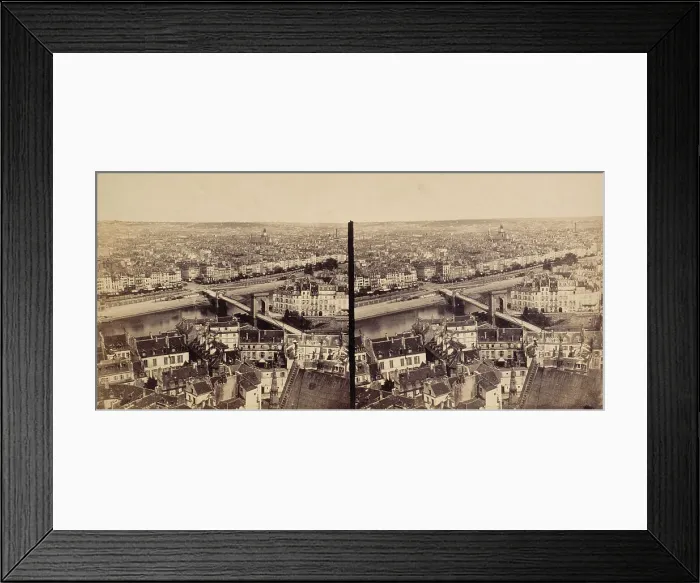 Framed Print : Panorama of Paris, between 1845 and 1855. Creator: Unknown Framed Print : Panorama of Paris, between 1845 and 1855. Creator: Unknown
