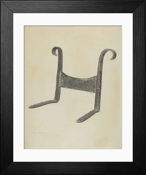 Framed Print : Foot Scraper, c. 1940. Creator: Julius Bellamy Framed Print : Foot Scraper, c. 1940. Creator: Julius Bellamy