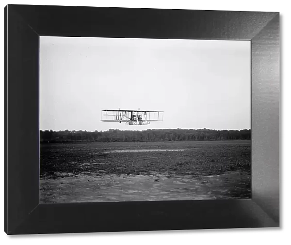 Army Aviation, College Park Aviation Field, 2nd Season - Wright Biplane, Type B... 1912. Creator: Harris & Ewing. Army Aviation, College Park Aviation Field, 2nd Season - Wright Biplane, Type B... 1912. Creator: Harris & Ewing