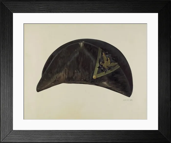 Framed Print : Military Chapeau, 1935 / 1942. Creator: James Vail Framed Print : Military Chapeau, 1935 / 1942. Creator: James Vail