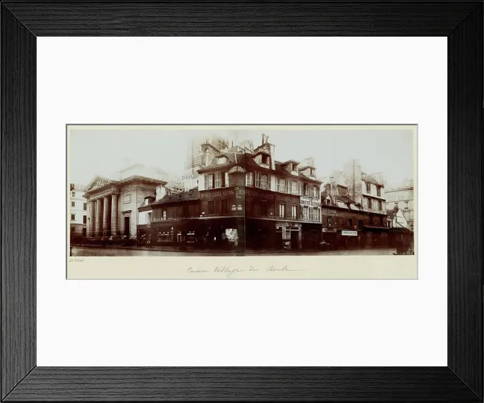 Framed Print : Panorama of the old village of Roule, now rue du Faubourg-Saint-Honore, 8th... Paris, 1890. Creator: Unknown Framed Print : Panorama of the old village of Roule, now rue du Faubourg-Saint-Honore, 8th... Paris, 1890. Creator: Unknown