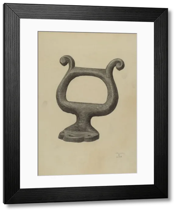 Framed Print : Foot Scraper, c. 1940. Creators: Julius Bellamy, Jacob Lipkin Framed Print : Foot Scraper, c. 1940. Creators: Julius Bellamy, Jacob Lipkin