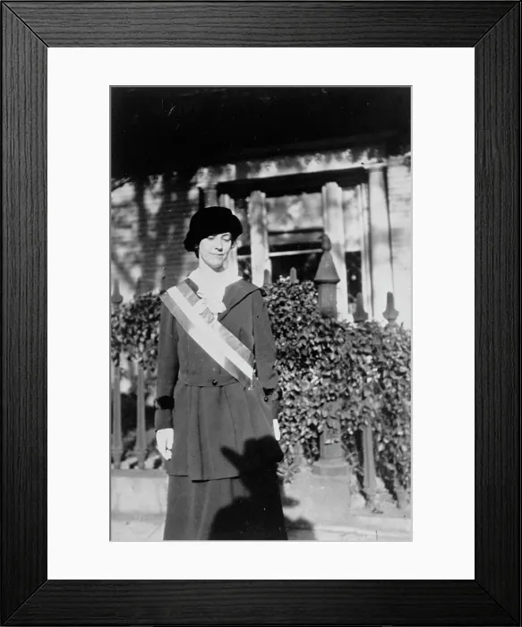 Framed Print : Ruth Crocker, Suffragist, 1917. Creator: Unknown Framed Print : Ruth Crocker, Suffragist, 1917. Creator: Unknown