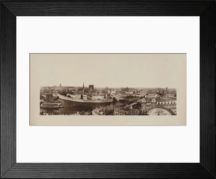 Framed Print : Panorama taken from Saint-Gervais church, 4th arrondissement, Paris, between 1862 and 1872. Creator: Unknown Framed Print : Panorama taken from Saint-Gervais church, 4th arrondissement, Paris, between 1862 and 1872. Creator: Unknown