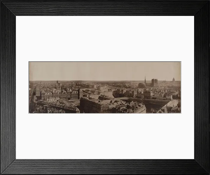 Framed Print : Panorama taken from Saint-Jacques tower, 4th arrondissement, Paris, between 1845 and 1864. Creator: Unknown Framed Print : Panorama taken from Saint-Jacques tower, 4th arrondissement, Paris, between 1845 and 1864. Creator: Unknown