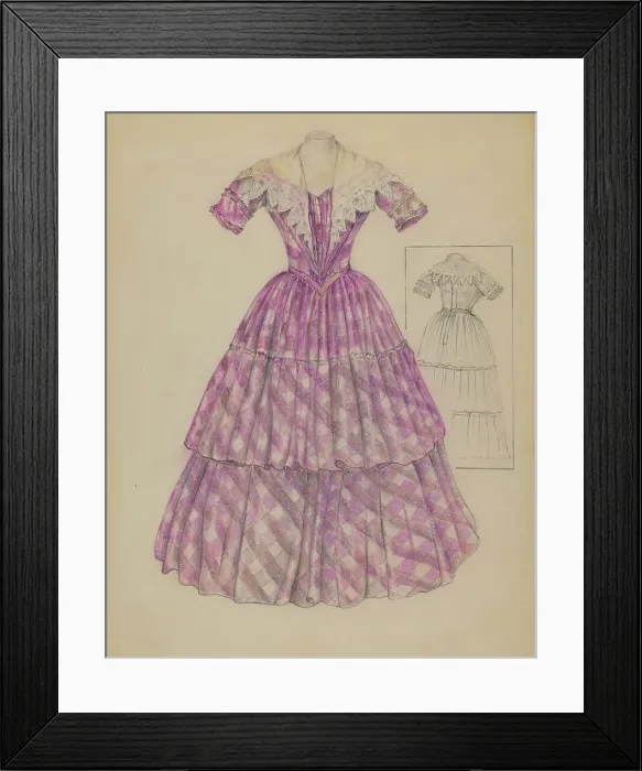 Framed Print : Dress, 1935 / 1942. Creator: Mary Berner Framed Print : Dress, 1935 / 1942. Creator: Mary Berner