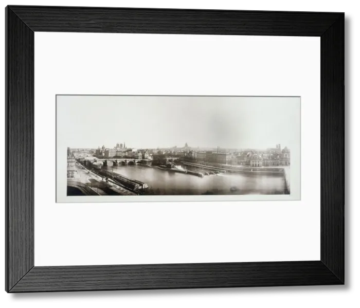 Framed Print : Panorama taken from the Louvre, 1st, 4th and 6th arrondissements, Paris, between 1862 and 1872. Creator: Unknown Framed Print : Panorama taken from the Louvre, 1st, 4th and 6th arrondissements, Paris, between 1862 and 1872. Creator: Unknown