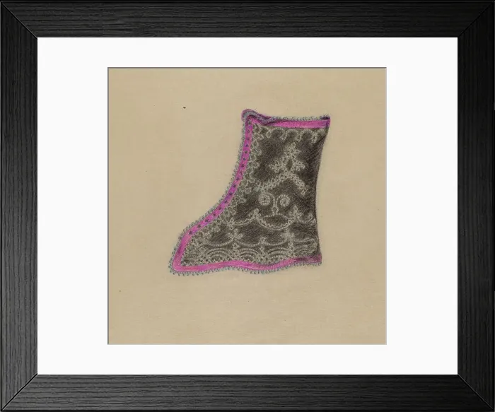 Framed Print : Woman's Gaters, 1935 / 1942. Creator: Mary Berner Framed Print : Woman's Gaters, 1935 / 1942. Creator: Mary Berner
