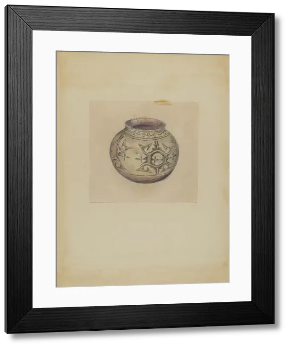 Framed Print : Vessel, 1935 / 1942. Creator: Mary Berner Framed Print : Vessel, 1935 / 1942. Creator: Mary Berner