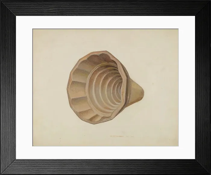Framed Print : Jelly Mold, c. 1940. Creator: George H. Alexander Framed Print : Jelly Mold, c. 1940. Creator: George H. Alexander