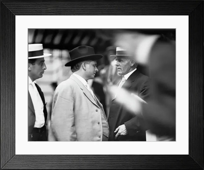 Framed Print : Democratic National Convention - W. Davis of State Department; Sen. Gore of Oklahoma... 1912. Creator: Harris & Ewing. Democratic National Convention - W. Davis of State Department; Sen. Gore of Oklahoma... 1912. Creator: Harris & Ewing Framed Print : Democratic National Convention - W. Davis of State Department; Sen. Gore of Oklahoma... 1912. Creator: Harris & Ewing. Democratic National Convention - W. Davis of State Department; Sen. Gore of Oklahoma... 1912. Creator: Harris & Ewing