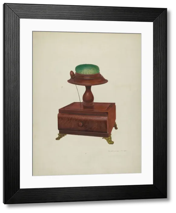 Framed Print : Sewing Box, c. 1940. Creator: George H. Alexander Framed Print : Sewing Box, c. 1940. Creator: George H. Alexander