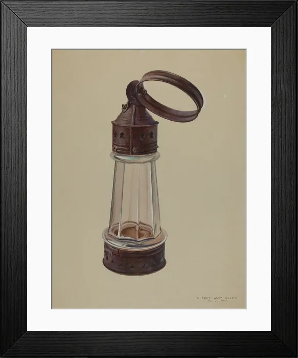 Framed Print : Lantern, c. 1939. Creator: Albert Allen Framed Print : Lantern, c. 1939. Creator: Albert Allen