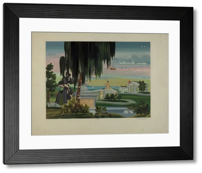 Framed Print : Memorial Painting, c. 1937. Creator: James Vail