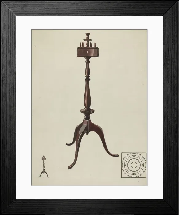 Framed Print : Sewing Stand, c. 1936. Creator: James Vail Framed Print : Sewing Stand, c. 1936. Creator: James Vail