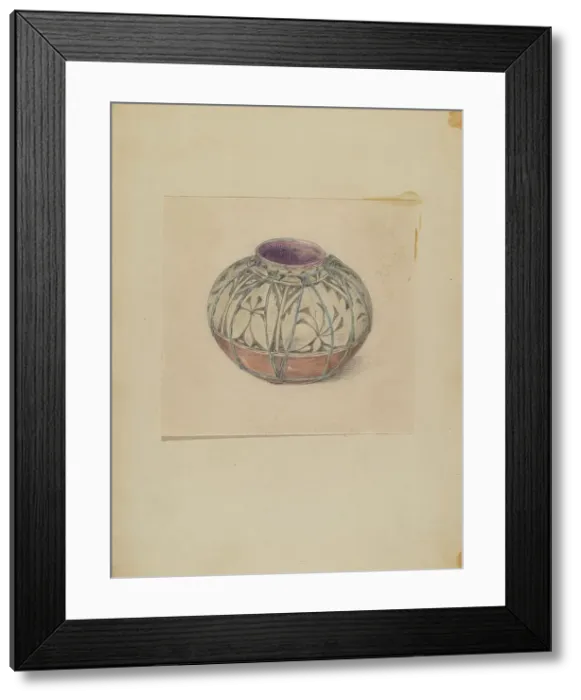 Framed Print : Vessel, 1935 / 1942. Creator: Mary Berner Framed Print : Vessel, 1935 / 1942. Creator: Mary Berner