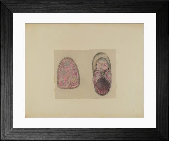 Framed Print : Moccasin, 1935 / 1942. Creator: Mary Berner Framed Print : Moccasin, 1935 / 1942. Creator: Mary Berner