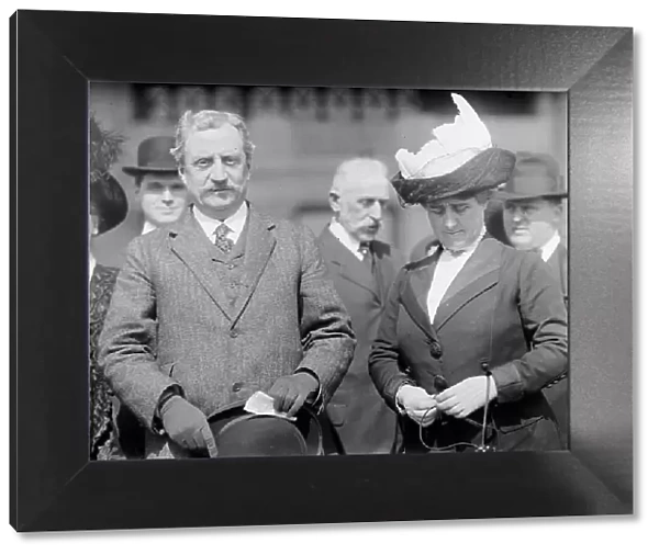 William D. Redmond M.P. Ireland, with Mrs. Redmond. 1912. Creator: Harris & Ewing. William D. Redmond M.P. Ireland, with Mrs. Redmond. 1912. Creator: Harris & Ewing