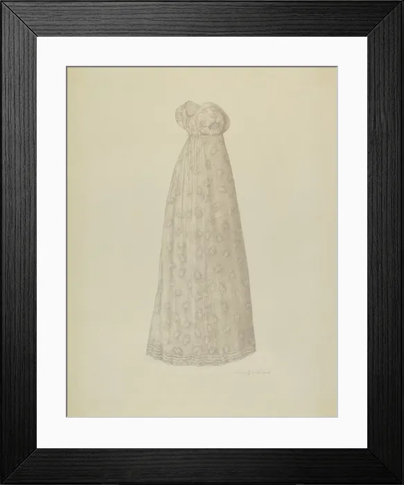 Framed Print : Wedding Dress, 1935 / 1942. Creator: Linnet Alward Framed Print : Wedding Dress, 1935 / 1942. Creator: Linnet Alward