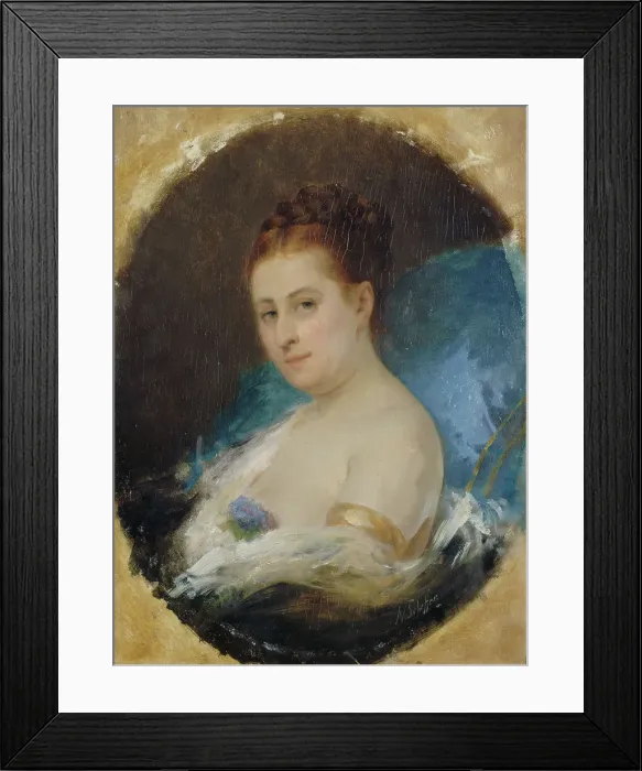 Framed Print : Portrait of Adelaide Ristori, c1857. Creator: Ary Scheffer Framed Print : Portrait of Adelaide Ristori, c1857. Creator: Ary Scheffer