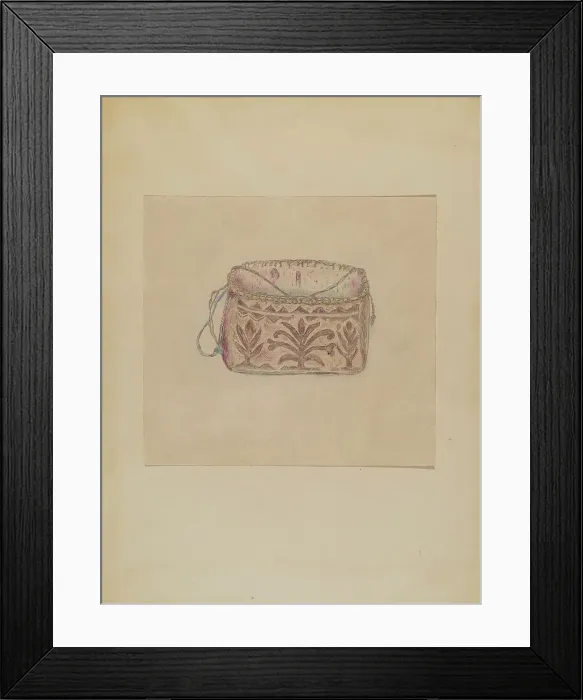 Framed Print : Basket, 1935 / 1942. Creator: Mary Berner Framed Print : Basket, 1935 / 1942. Creator: Mary Berner