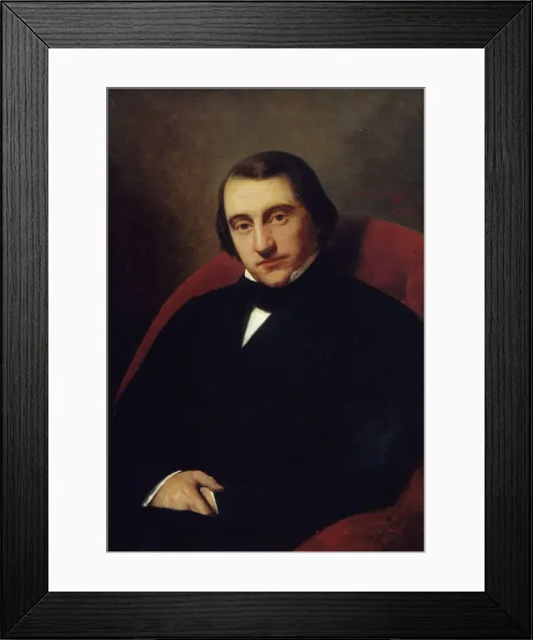 Framed Print : Portrait of Ernest Renan, 1860. Creator: Henry Scheffer Framed Print : Portrait of Ernest Renan, 1860. Creator: Henry Scheffer