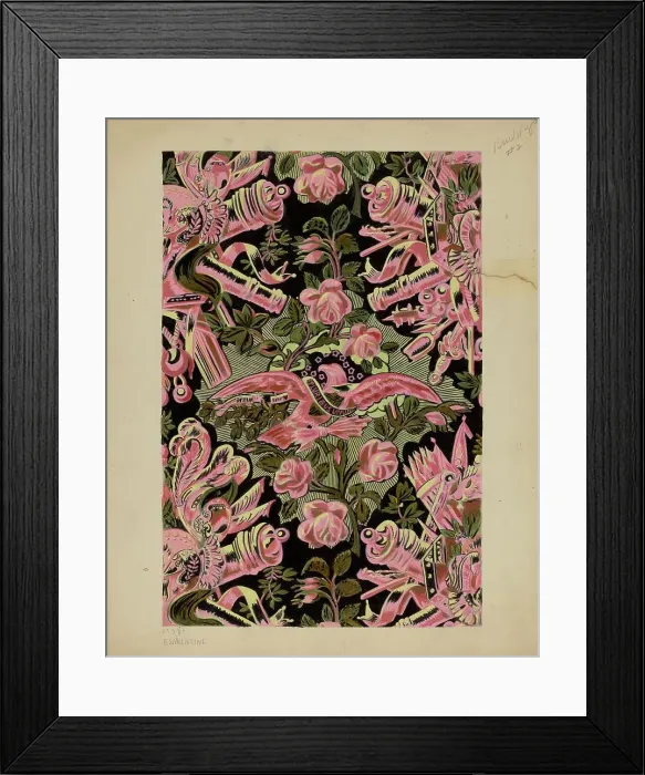 Framed Print : Wall Paper, c. 1937. Creator: Elizabeth Valentine Framed Print : Wall Paper, c. 1937. Creator: Elizabeth Valentine