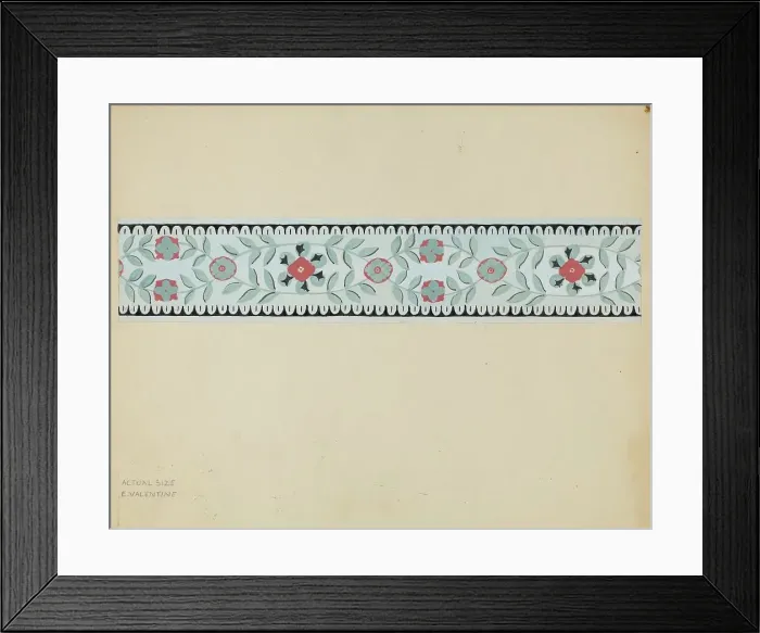 Framed Print : Wall Paper Border, c. 1936. Creator: Elizabeth Valentine Framed Print : Wall Paper Border, c. 1936. Creator: Elizabeth Valentine