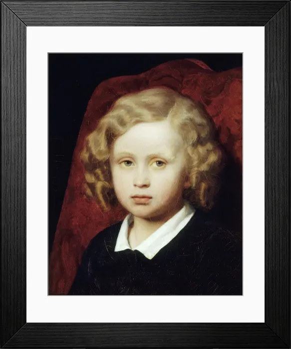 Framed Print : Portrait thought to be of Ary-Arnold Scheffer, c1840. Creator: Henry Scheffer Framed Print : Portrait thought to be of Ary-Arnold Scheffer, c1840. Creator: Henry Scheffer