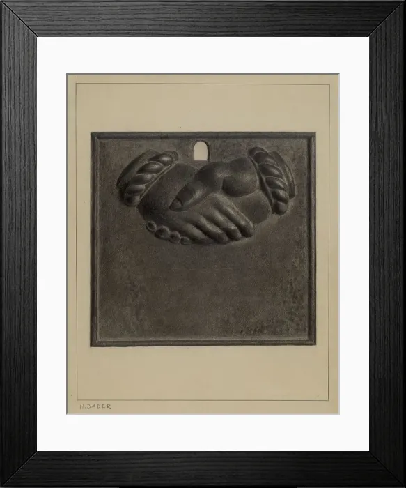 Framed Print : Firemark, c. 1937. Creator: Herman Bader Framed Print : Firemark, c. 1937. Creator: Herman Bader